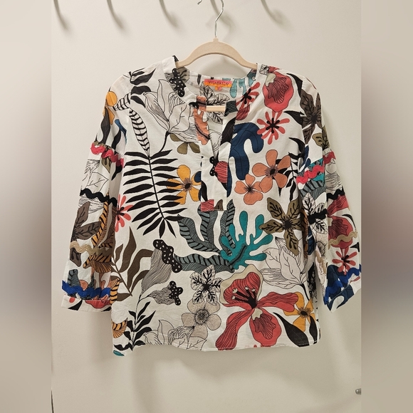 Vilagallo Lucera Top Women Blouse Size 38 - Picture 4 of 15